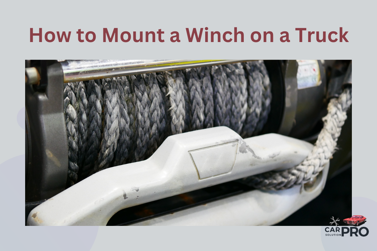 How to Mount a Winch on a Truck