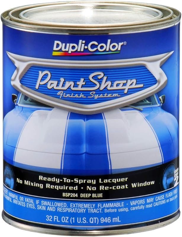 Dupli-Color Paint Shop Finish System Base Coat: Premium Deep Blue Metallic Autom...