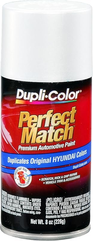 Dupli-Color Perfect Match Automotive Spray Paint for Hyundai Power White Pearl A...
