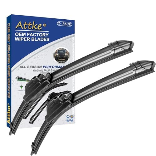 ATTKE OEM Quality Front Windscreen Wiper Blades for Honda...