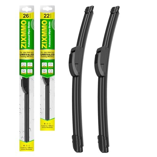 ZIXMMO QUALITY 26in + 22in Premium All-Season Wiper Blades