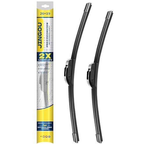 JINGOU 26''+19'' Front Windshield Wiper Blades Compatible...