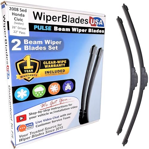 Wiper Blades for 2008 Honda Civic Wipers Set.