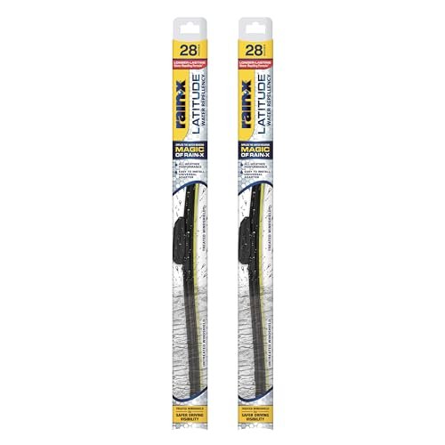 Rain-X 810168 Latitude 2-In-1 Water Repellent Wiper Blades,...