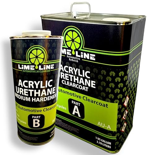 LiME LiNE 2K Clearcoat, Automotive Paint Kit with Hardener.