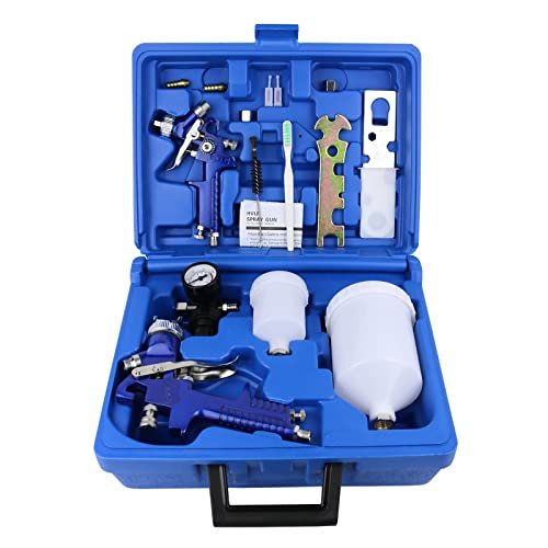 2-Sprayer HVLP Air Gravity Spray paint Gun,1.0mm and 1.4mm.