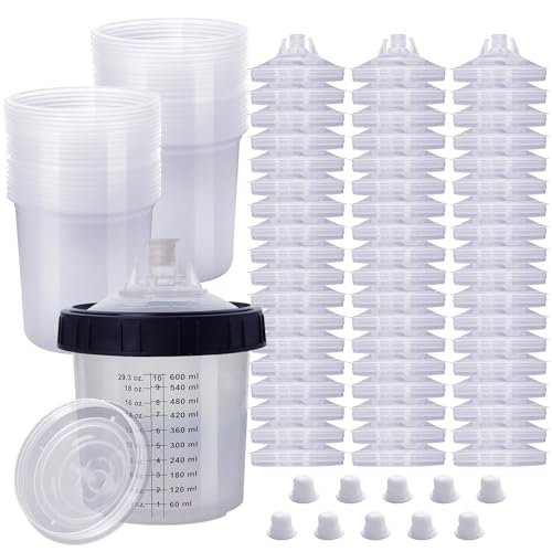 Disposable Paint Spray Gun Cup,HVLP Paint Spray Kit, 55...