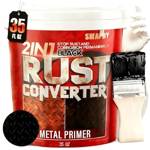 2 in 1 Rust Converter & Metal Primer, Matte Black
