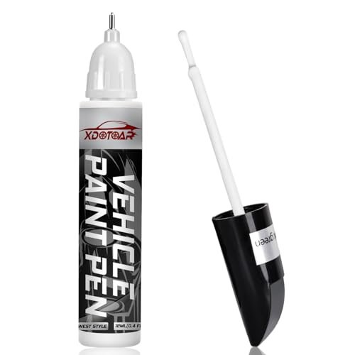 White Car Paint Touch Up Pen, Color Accurate Scratch Repair.