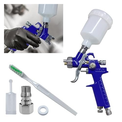 Mini HVLP Touch Up Spray Gun with 0.8mm Nozzle.
