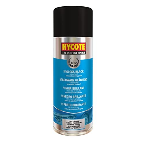 Hycote Fast Drying Aerosol Car Spray Paint, Gloss Black,...