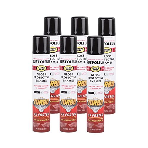 Rust-Oleum 334128-6PK Stops Rust Turbo Spray System Gloss...