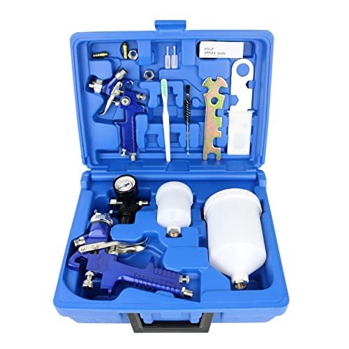 HVLP Air Gravity Spray Gun Set,2-Sprayer paint Kit.