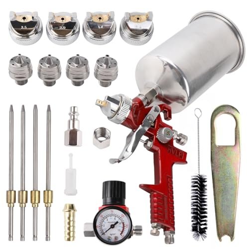 Zeinlenx HVLP Gravity Feed Spray Gun, Automotive Paint Base...