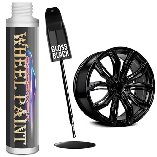 cocomfix Gloss Black Rim Touch Up Paint, Car Wheel Scratch