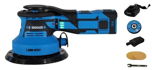 EVERGRADE Professional 5 & 6 Inch CORDLESS DA Orbital...