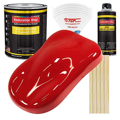 Restoration Shop - Rally Red Acrylic Enamel Auto Paint Kit.