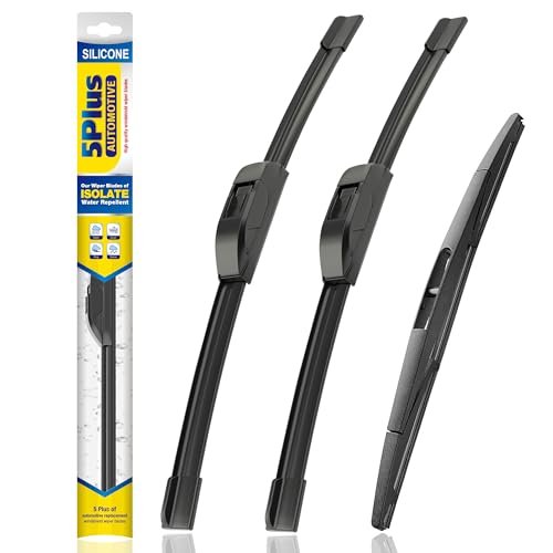 5 PLUS® Silicone Windshield Wipers Replacement for...