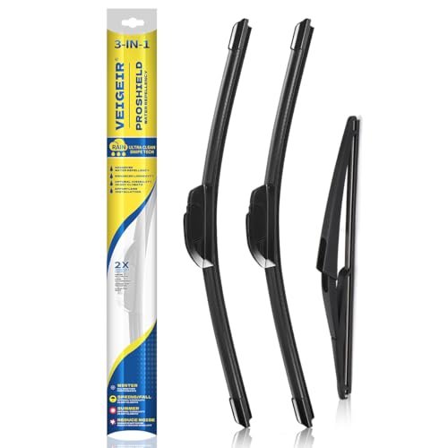 VEIGEIR 3 Pack Windshield Wiper Blades Compatible Nissan...