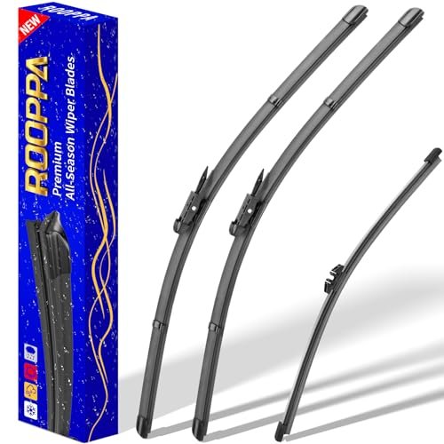 3 wipers Replacement for 2013-2019 Ford Escape, Pinch Tap...