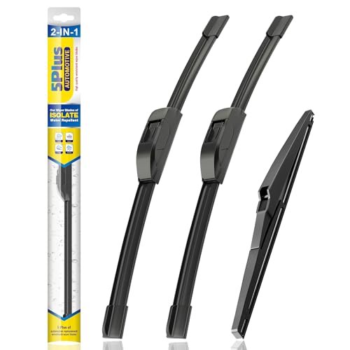 5 PLUS® Silicone Windshield Wiper Blades Replacement for...