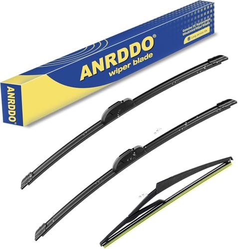 3 Wipers Replacement For 2014 2015 2016 Nissan Rogue Blades.