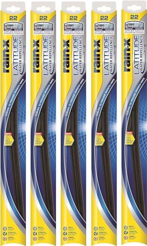 Rain-X 5079279-2-5PK Latitude 2-IN-1 Water Repellency Wiper...