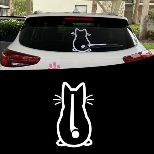 ijuicy Cute Cat Car Rear Windshield Wiper Decal Sticker...