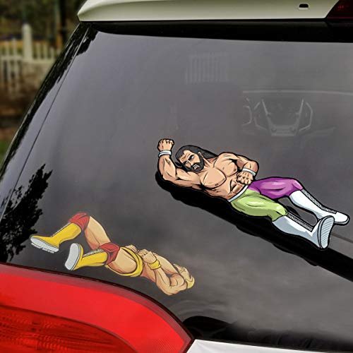 WiperTags Elbow Drop Wrestling Cover and Decal for Rear...