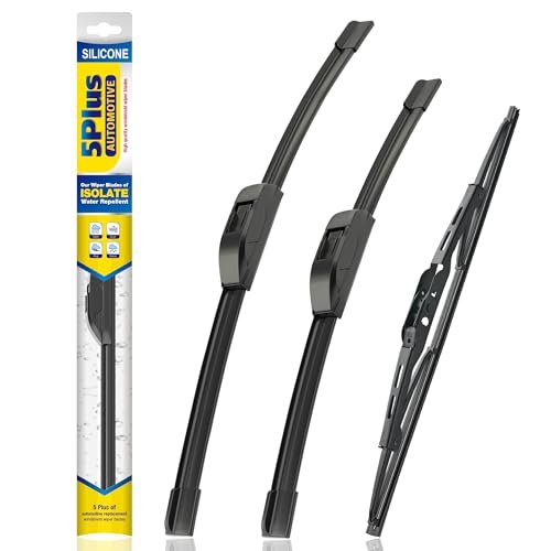 5 PLUS® Silicone Windshield Wipers Replacement for...