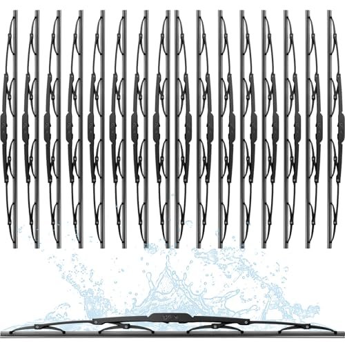 BBTO 16 Pack Wiper Blades 22 Inch Silicone Universal