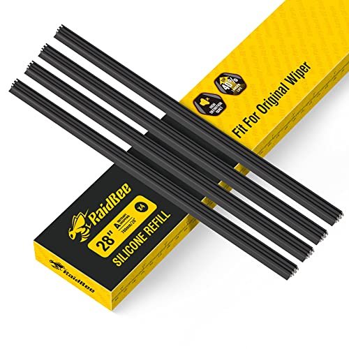 4PC Silicone Wiper Blade Refill,Adjustable Universal...