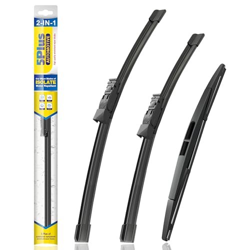 5 PLUS® Silicone Windshield Wiper Blades Replacement for...