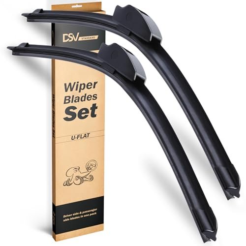 OEM Quality Windshield Wiper Blades, 22” and 22” Universal...