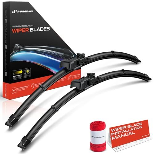 A-Premium Pack of 2 Windshield Wiper Blades with Wear...