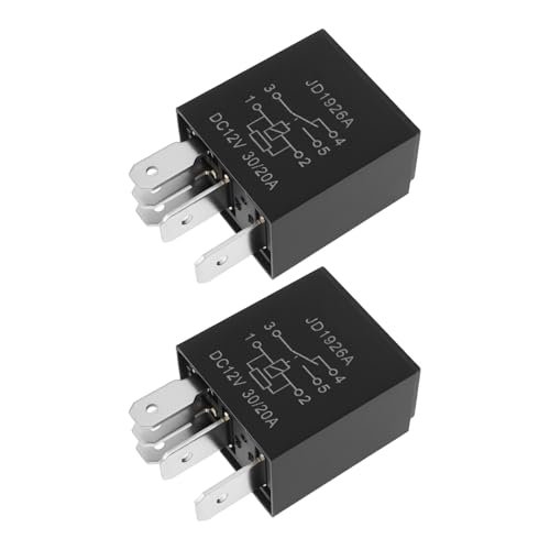 YINETTECH 2pcs 5Pins Windscreen Wiper Relay DC12V for BMW