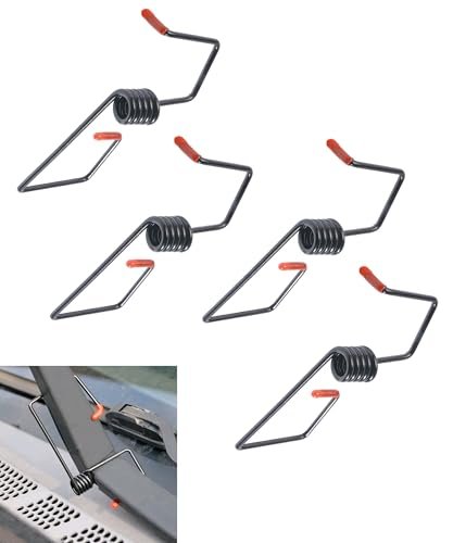 UNLRAE 4PCS Windshield Wiper Arm Pressure Spring Booster
