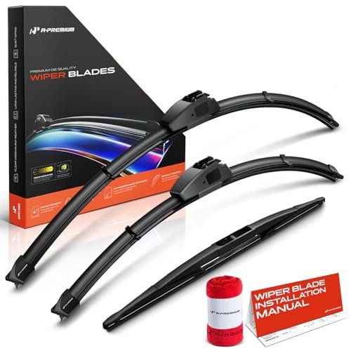 A-Premium Windshield Wiper Blades with Wear Indicator for...