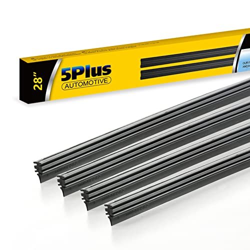 5 PLUS Wiper Blade Refill,4 PCs Adjustable Universal...
