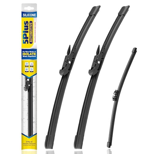 5 PLUS® Silicone Windshield Wipers Replacement for...