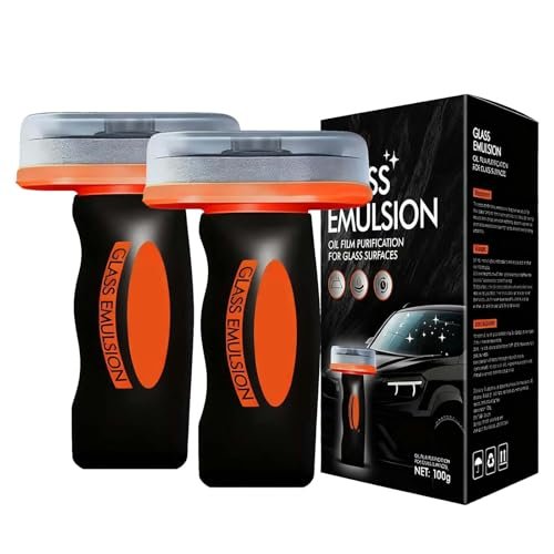 2PCS Glass Oil Film Remover for Car, Windshields and Windows