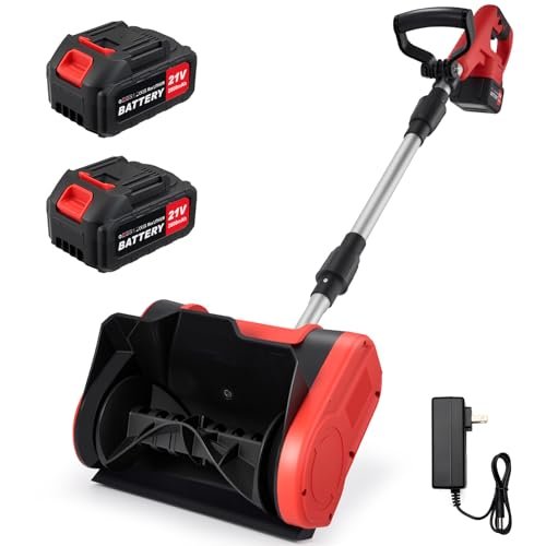 Cordless Electric Snow Shovel, Battery Powered Snow Blower...