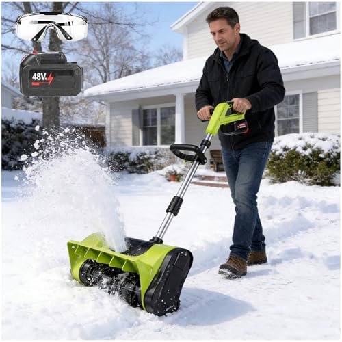 Electric Snow Blower Shovel Cordless, 2026 Upgrade 20V...