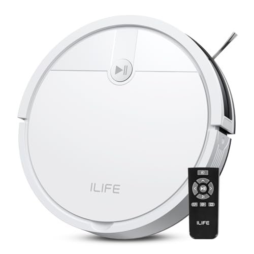 ILIFE V2 Robot Vacuum Cleaner, Tangle-Free Suction, Slim...