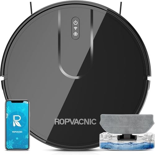 ROPVACNIC Robot Vacuum Cleaner Robot Vacuum and Mop Combo...