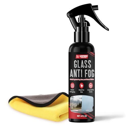 LUXFINISH Anti Fog Spray for Glass & Windshields.