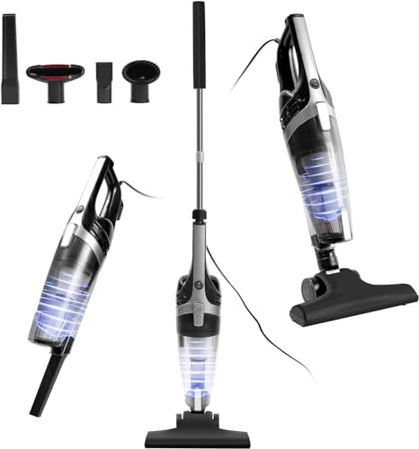ECOVORTEX 600W 20kpa Powerful Corded Stick Vacuum,2 in 1...