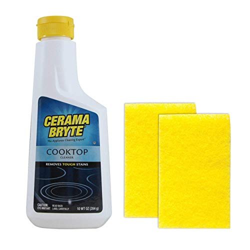 Cerama Bryte Combo Kit Pads & Removes Tough Cooktop Stains.