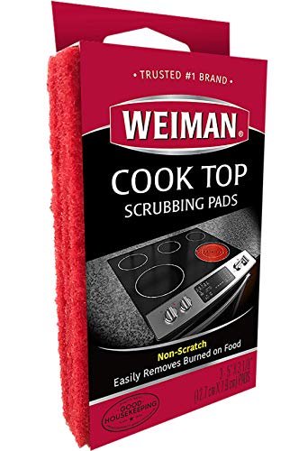 Weiman Cook Top Scrubbing Pads – Gently Clean Burned-on...
