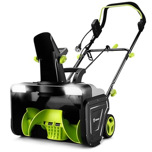 Corded Snow Blower:15A Motor, 20-Inch Electric Snow Shovel...